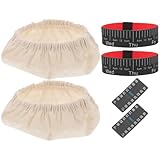 ABOOFAN Sauerteig Starterglas Zubehörset 24 oz mit Atmungsaktiven Stoffhüllen...