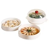 JIEBWCHA Für Lebensmittel, doppellagig für die Küche - Küchenzubehör für Mikrowelle Dampfgaren...