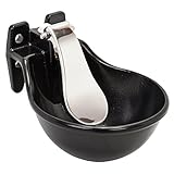Kerbl Tränkebecken (Farbe schwarz, Wasseranschluss G1/2“, Fassungsvermögen 1,45 L, Druckzunge...