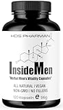 Inside Men - Maca Kapseln hochdosiert - Maca Extrakt mit Tribulus Terrestris, Beta-Ecdysteron, Zink...