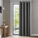 Deconovo Verdunklungsvorhang H214 x B132 cm Blickdichte Gardine mit Ösen Wohnzimmer Thermogardine...