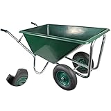 Matrix Schubkarre groß für Stall Pferde Hof Garten Laub Heu Gras Holz 240Liter 250kg...