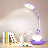 LED Schreibtischlampe für Kinder, Augenschutz Leselampe, Wiederaufladbare USB Energiespar...