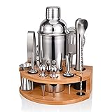 Cocktail Shaker Set,Esmula 750ML 12 Teiliges Edelstahl Barkeeper Kit Geschenk für Männer, Frauen,...