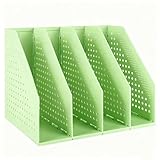 HAIYUU Faltbarer Stehsammler A4, Zeitschriftenhalter mit 4 Fächer Justierbarer Aktenordner Ordner...