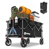 Sekey XXL Plus Bollerwagen Faltbar 200L 200KG Tragkraft, Faltbarer Bollerwagen Geländetauglich mit...