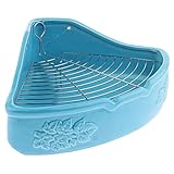 Haustiertoilette Keramik Ecktoilette für Hamster Maus Kaninchen Kleintiere.-Blau FWEOOFN