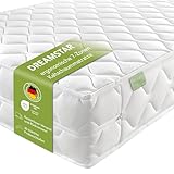 DREAMSTAR Ergo Flex XXL Duo 120x200cm I ergonomische 7-Zonen Kaltschaummatratze I Öko-TEX® | H2 &...