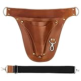 Fazvncv Leder-Gürteltasche für Floristen, für Gartenarbeit, Bauern, kleine Tischler, Elektriker,...