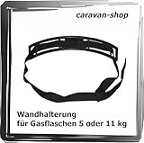 Gasflaschenhalter, Gurt für 5 oder 11 kg Flasche Wandhalterung Gas Wohnwagen