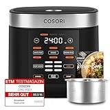 COSORI Reiskocher, Multikocher mit 17 Programme, Rice Cooker 1,8 L, Fuzzy-Logik, Dampfgarer mit...