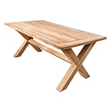 riess-ambiente.de Wetterfester Gartentisch Empire Teak 180cm Teak Massivholz Outdoor Esstisch,...