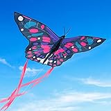 Drachen für Kinder, Aihomego Butterfly Kinderdrachen, Drachen für Erwachsene, Einfaches Fliegen...