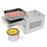 MEELRYD 800W Automatische Ölpresse, 0-250℃ Öl Pressmaschine Elektrische Ölmühle, Low Noise...