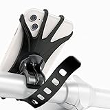 ZHJINGYU Handyhalterung Fahrrad, Universal Motorrad & Fahrradhalter, Pram Silikon verdickt, 360°...