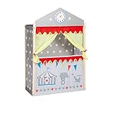 roba Kasperletheater, großes Puppentheater aus Holz, Kaspertheater freistehend mit Stoffbespannung