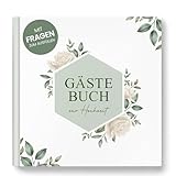 AmzLinkal Gästebuch Hochzeit mit Fragen zum Ausfüllen - Unvergessliche Hochzeitsbuch, Geschenk...