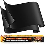 Dauerbackfolie für Backofen Hitzebeständig, 2 Stk 43x64cm Große Ofeneinlagen, Antihaft Teflon...