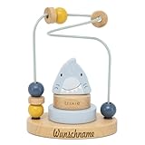 Elefantasie Trixie Mini Motorikschleife aus Holz PERSONALISIERT Steckspiel mit Namen graviert...