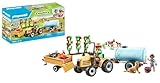 PLAYMOBIL Country 71442 Traktor mit Anhänger und Wassertank, frische Ernte auf dem Bauernhof,...