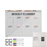 Magnetisches Whiteboard für Kühlschrank | Magnetischer trocken abwischbarer Kalender für...