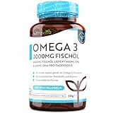 Omega 3 Kapseln hochdosiert 240-2000mg Fischöl Kapseln mit 660mg EPA & 440mg DHA pro Portion -...
