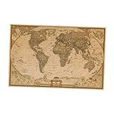 Alipis 1Stk Poster weltkarte world map Wandkunst living room decoration die bescherung Karte der...