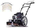 Scheppach Wiesenmäher Hochgrasmäher Benzin Black Edition HMP161-56B Motorsense Rasentrimmer...