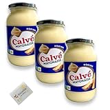 Calvé Mayonnaise Holland 3x 650ml Sparpackung + Benefux. Erfrischungstuch