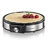 Cloer 6630 Crêpes-Maker, für süße oder herzhafte Crepes mit 30 cm Ø, 1200 W,...