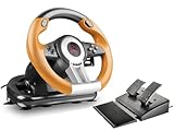 Speedlink DRIFT O.Z. Racing Wheel - USB Gaming Lenkrad für PC/Computer, PC Lenkrad mit Pedalen und...