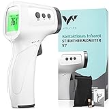 VOLVION V7 Fieberthermometer kontaktlos - Infrarot Thermometer für schnelles Fiebermessen an der...
