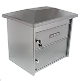 Burg-Wächter Großraum-Briefkasten mit überstehendem Dach, DIN- B4 Einwurf-Format, EU Norm EN...