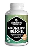 Grünlippmuschel Kapseln hochdosiert: 1500 mg Grünlippmuschel Pulver aus Neuseeland pro Tagesdosis,...