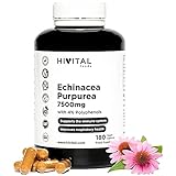Echinacea 7500 mg. 180 vegane Kapseln für 6 Monate. Echinacea Purpurea-Extrakt mit 4% Polyphenolen...