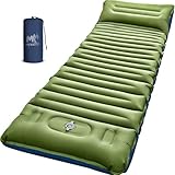 Myxslop Camping Isomatte ,12CM Verdicktes Luftmatratze Camping, Aufblasbare Matratze mit Fußpumpe &...