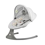 Kinderkraft LUMI 2 Babywippe, Elektrische Babyschaukel, Von der Geburt bis 9 Monate,...