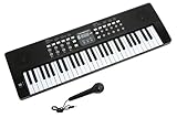 AXMAN LP5450 Keyboard inkl. Mikrofon und Netzteilanschluss, 54 Tasten, batteriebetrieben 6 x AA...