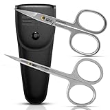 SK STAHLWAREN SCHERENSET I 2-TEILIG I NAGELHAUTSCHERE FEIN GEBOGEN 9,5 CM & NAGELSCHERE GEBOGEN 9 CM...