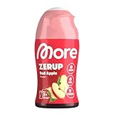MORE Zerup, Red Apple, 65 ml, für bis zu 8 l Fertiggetränk, zuckerfreier Sirup mit echten...