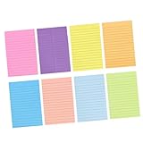 VILLFUL Linierte Haftnotizen mit Starker Klebkraft Praktische Memo Pads für Bürobedarf und Schule...