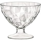 Bormioli Rocco 302262 Diamond Trasparente Eisbecher, Eisschale, 360ml, Glas, transparent, 6 Stück