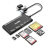 USB C USB3.0 Multi-Kartenleser, SD/TF/CF/Micro SD/XD/MS 7 in 1 Speicherkartenleser/Adapter/Hub für...