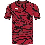 JAKO Herren Trikot Animal (Kurzarm), Sportrot/Schwarz, L