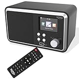 Digitales WLAN Internet Radio XORO DAB 300 IR mit 2.4“ Zoll Farbdisplay, Podcast, Bluetooth 5.2,...