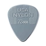 Dunlop 44P73 Nylon Standard Plektren, 0,73 mm, grau, 12 Stück