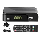 Kabel Receiver DVB-C Digitaler terrestrischer Decoder, Combo (HD1080p/H.264,MPEG-2,HDTV,DVB-C,...