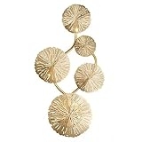 Wandleuchten Gold Lotus Leaf Art Wandleuchte Kreative LED-Wandleuchte aus Metall Wandleuchte for...
