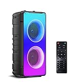 Bluetooth Lautsprecher, 60W Grosse Bluetooth 5.0 Box Musikbox Bass Boost, Lautester Tragbarer...