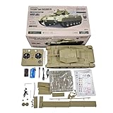 BrightBud RC Panzer, 1/16 2.4G Britischer Crusader Militärpanzer mit Sound & Licht, Rauch &...